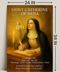Saint Catherine of Siena Poster PosterGoat