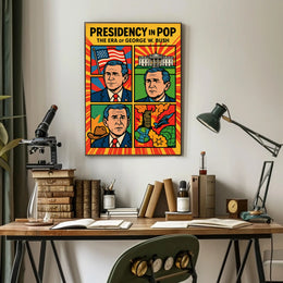 George W. Bush Pop Art Historical Presidential Poster