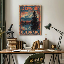 Lakewood Colorado Scenic Realism Timeless Poster