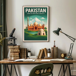 Pakistan Land of Heritage & Beauty Poster PosterGoat