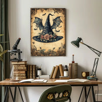 Whimsical Witch Hat Fantasy Design Cultural Poster