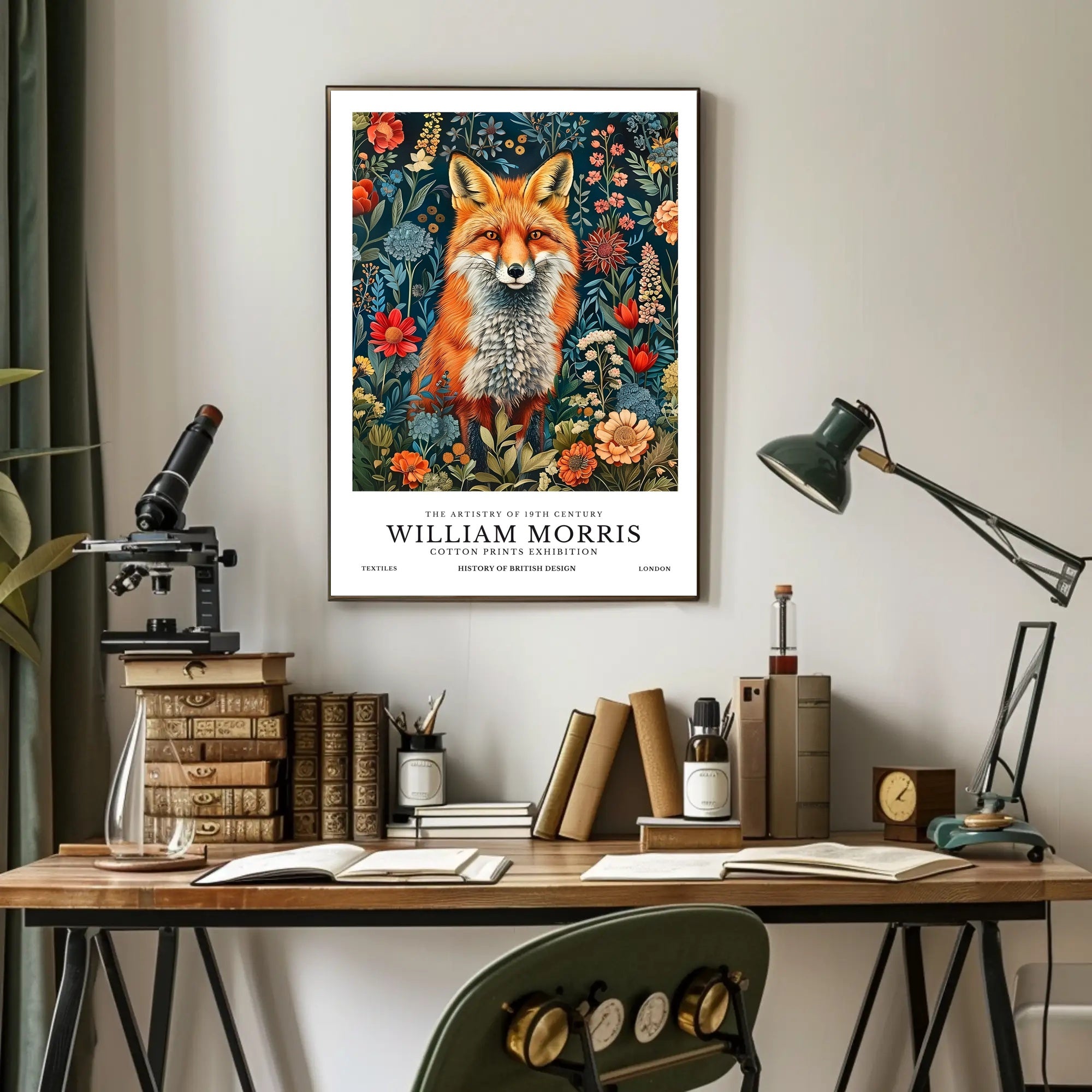 William Morris Nature Art Red Fox Cultural or Heritage Poster