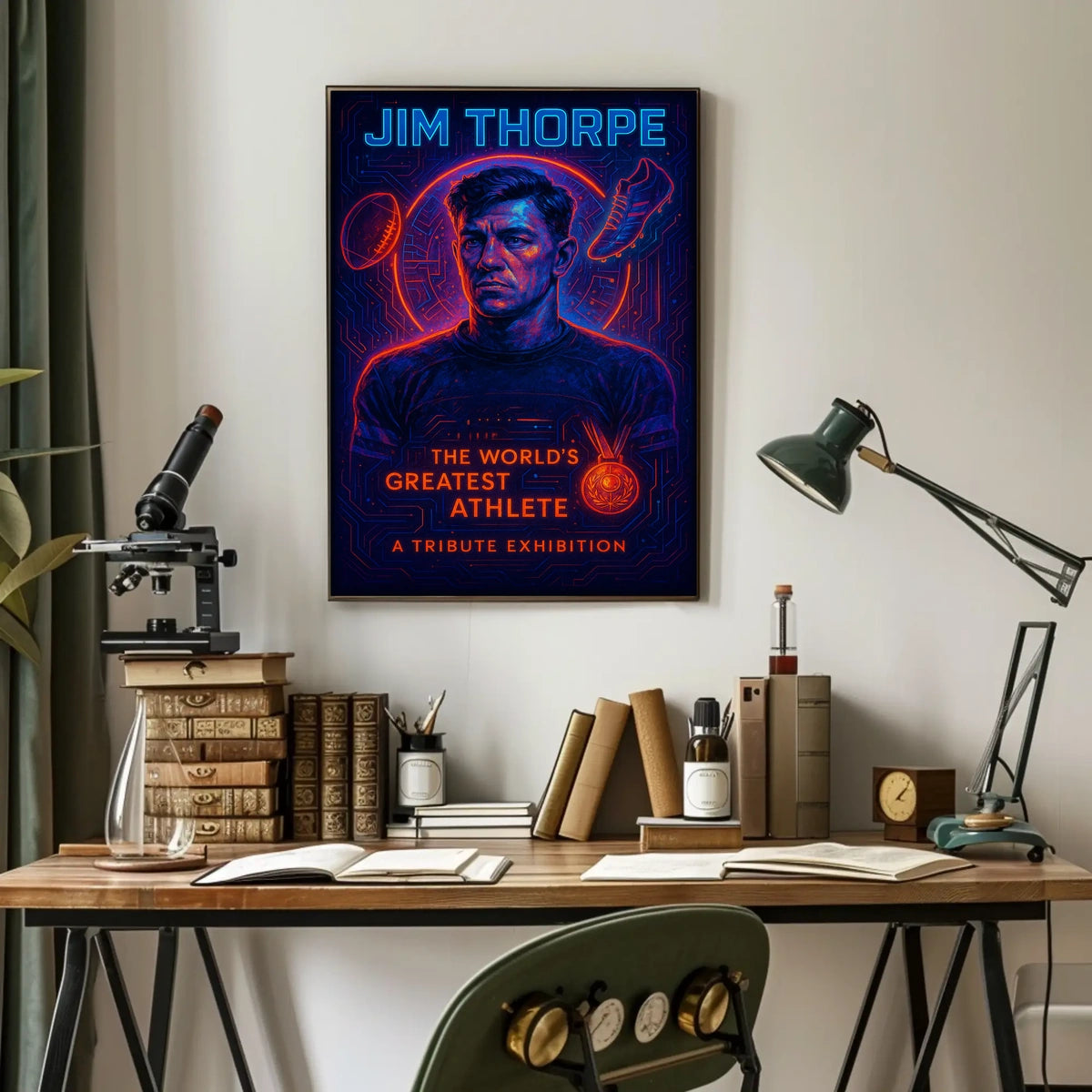 Jim Thorpe Legendary Athlete Poster