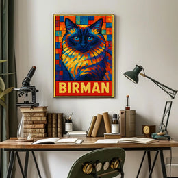Birman Cat Art Poster