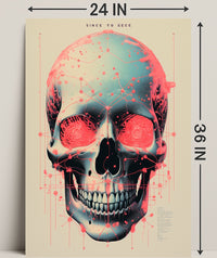 Technological Skull Poster
