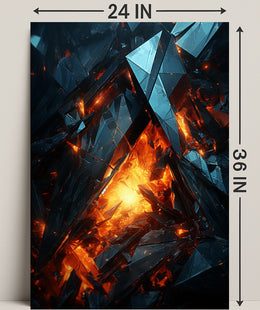 Crystalline Inferno Poster