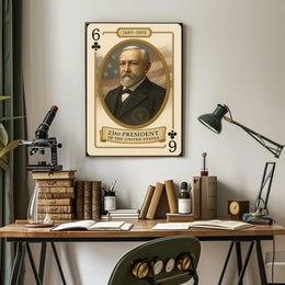 Portrait Of The 23rd President Of The United States Poster