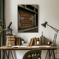 Urban Graffiti Art with Bold Message Poster