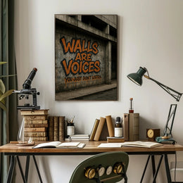 Urban Graffiti Art with Bold Message Poster
