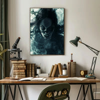 Haunting Visage Art Print Poster for Home Decor and Wall Art PosterGoat