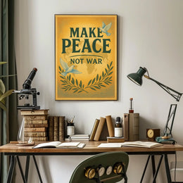 Make Peace Not War Vintage Poster