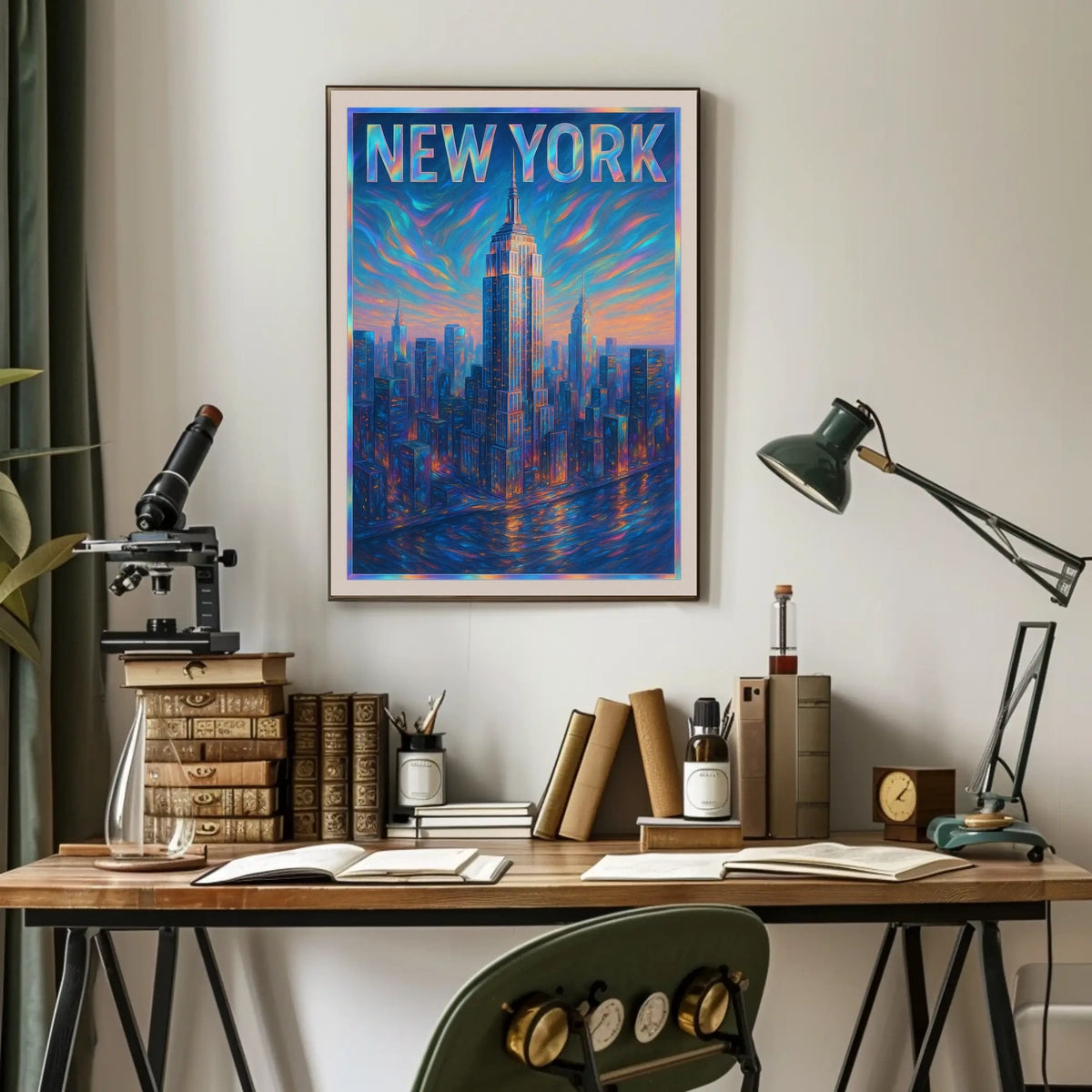 Vibrant New York Skyline Poster