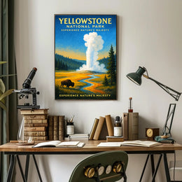 Yellowstone National Park Experience Nature’s Majesty Poster PosterGoat