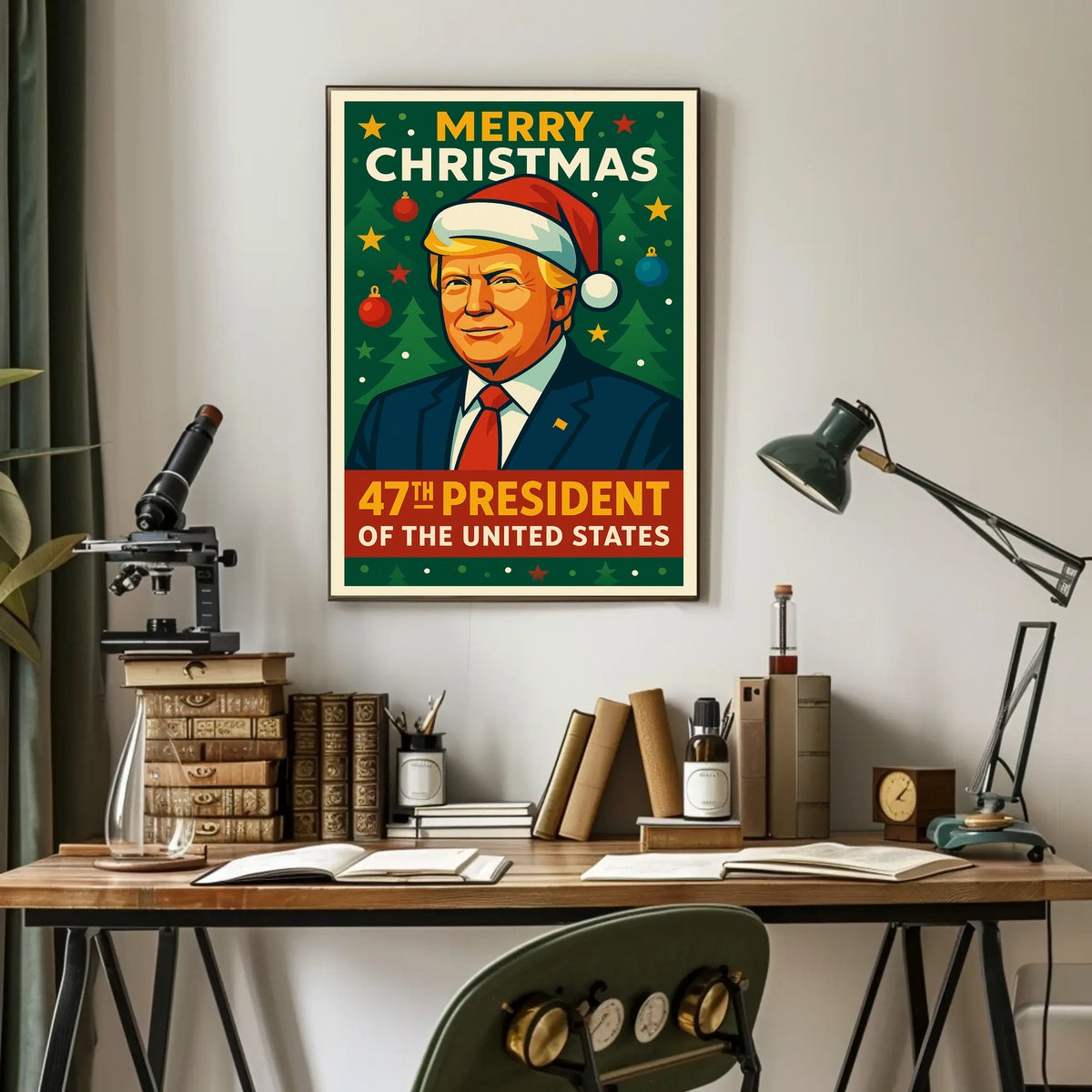 Merry Christmas 47Th President Poster
