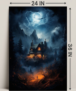 The Enchanted House In The Woods Poster