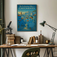 The Enchanting Blues of Chefchaouen Poster