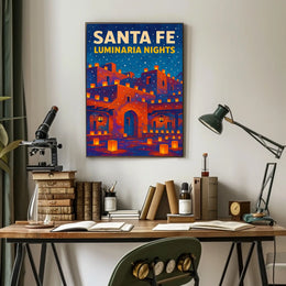Santa Fe Luminaria Nights Poster