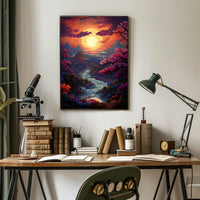 Enchanted Sunset Landscape Poster