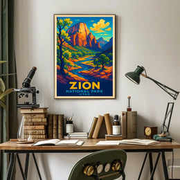 Zion National Park Utah Poster