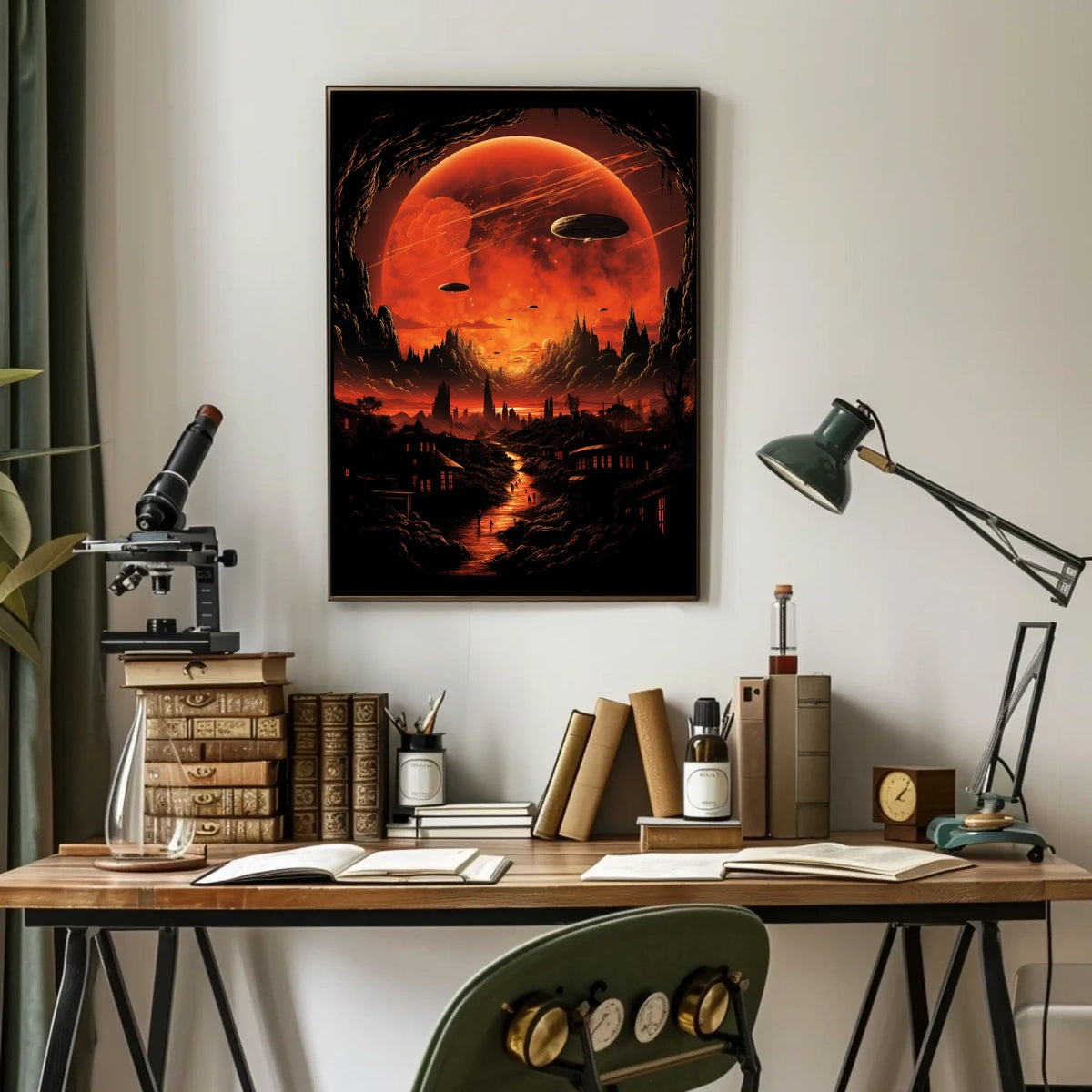 Alien Skies A Surreal Landscape Poster