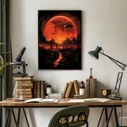 Alien Skies A Surreal Landscape Poster