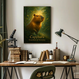 Capybara Guardian of Serenity Poster