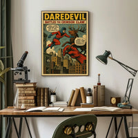 Daredevil Battles the Crimson Claw Poster PosterGoat