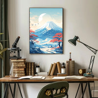 Tranquil Mountain Landscape Poster