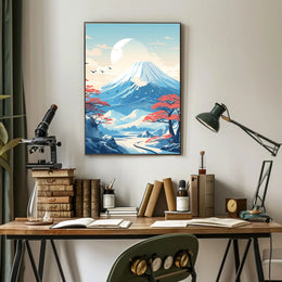 Tranquil Mountain Landscape Poster
