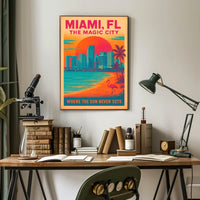 Miami, FL The Magic City Poster