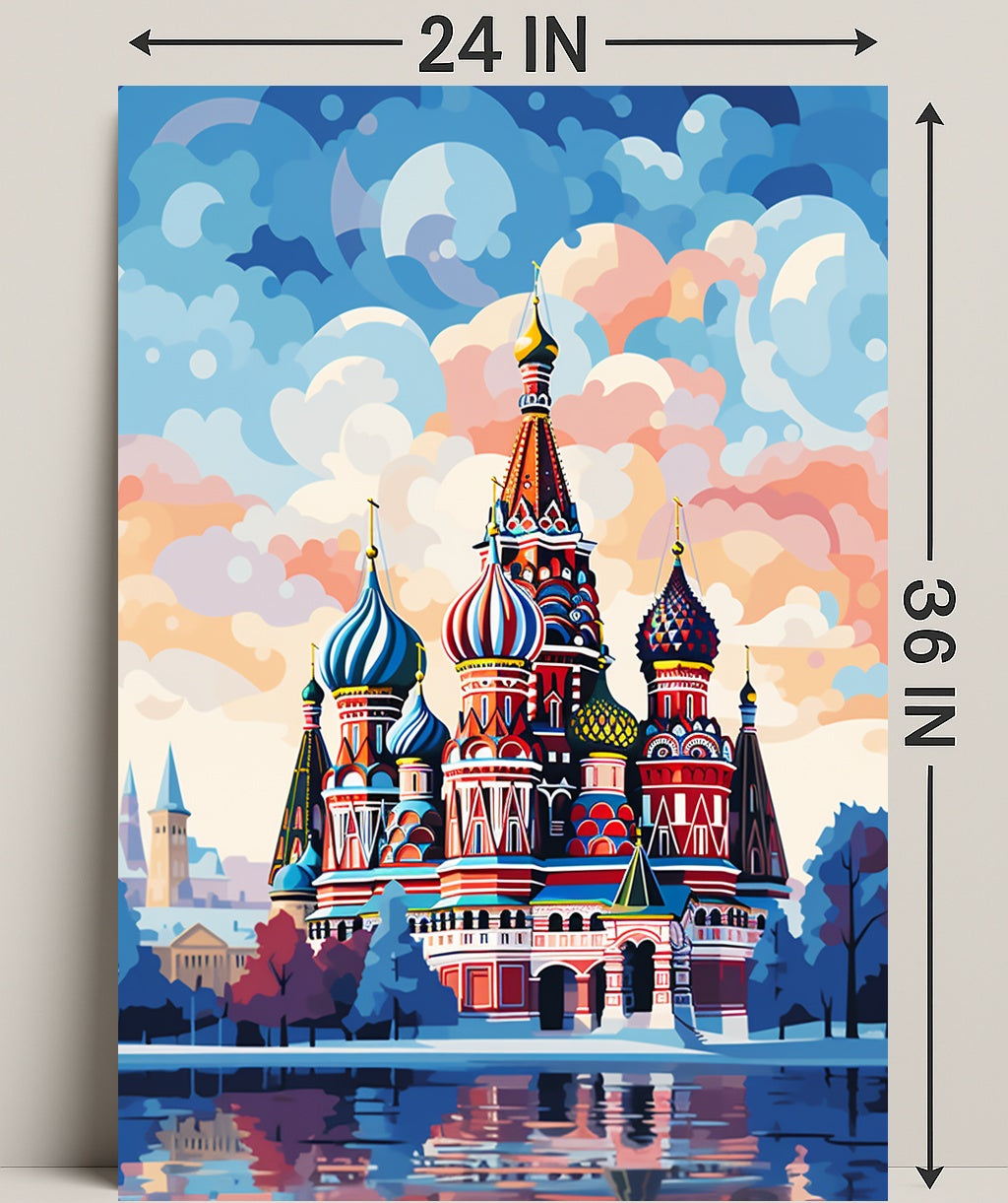 Vibrant St. BasilS Cathedral Poster