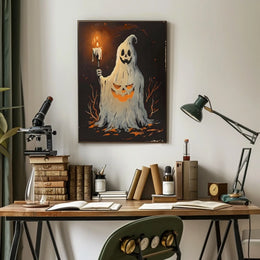 The Haunted Pumpkin Spirit Poster