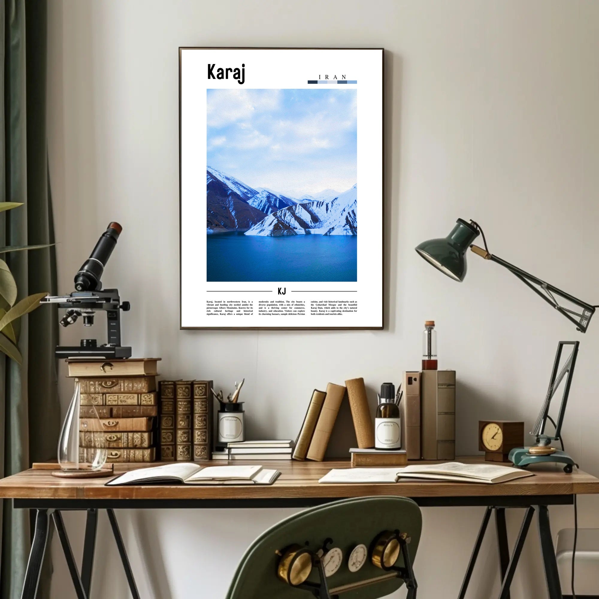 Karaj Scenic Beauty Poster - Urban or Cityscape Poster PosterGoat