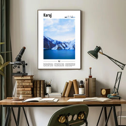 Karaj Scenic Beauty Poster - Urban or Cityscape Poster PosterGoat