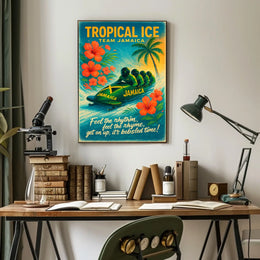 Tropical Ice Team Jamaica Poster