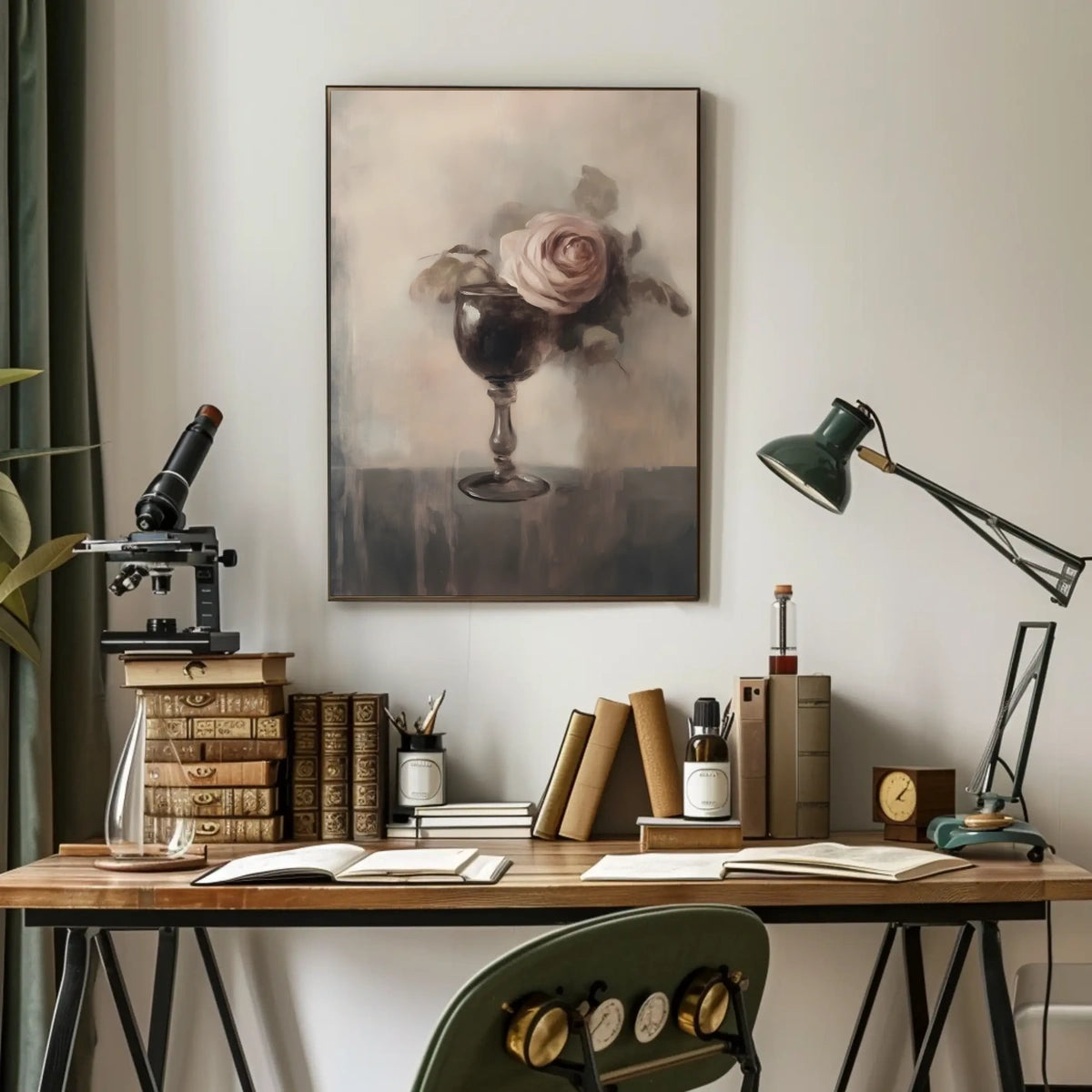 Rose in a Glass Poster