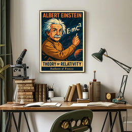 Einstein Relativity Science Inspiring Scenic Poster