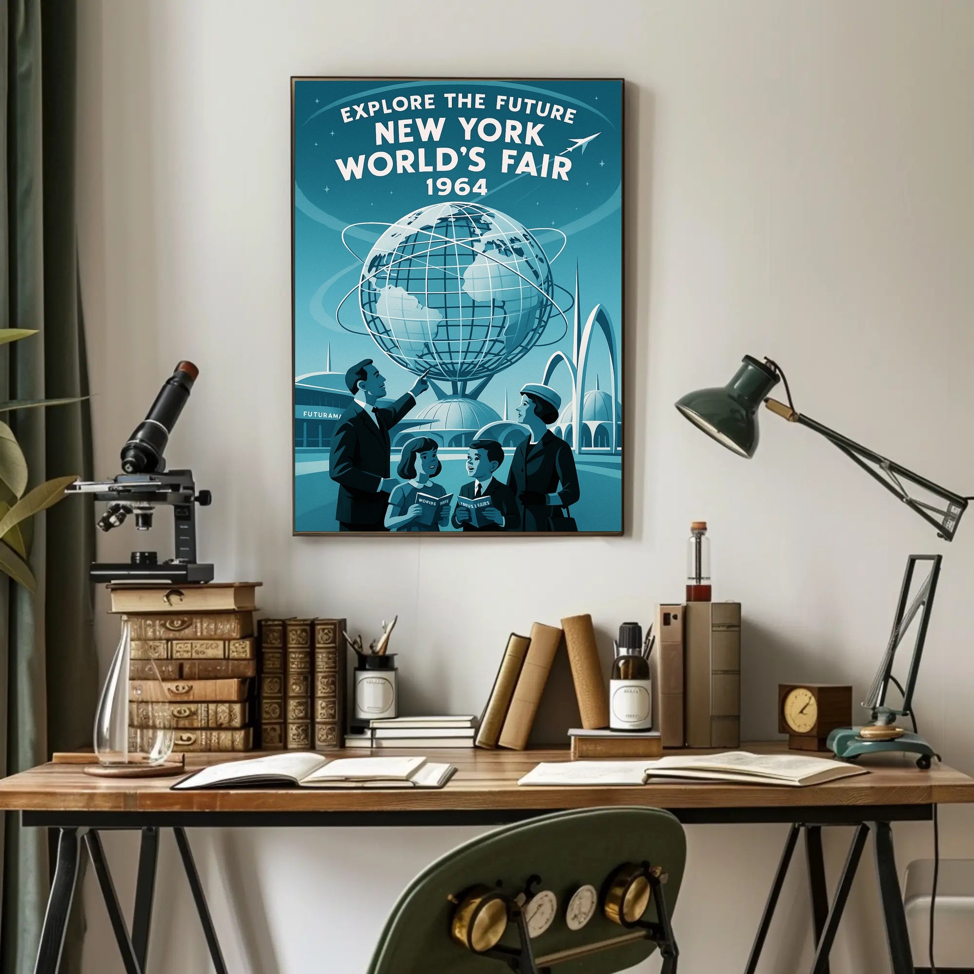 Explore the Future - New York World's Fair 1964 Poster PosterGoat