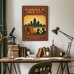 Brew City Milwaukee, WI Poster