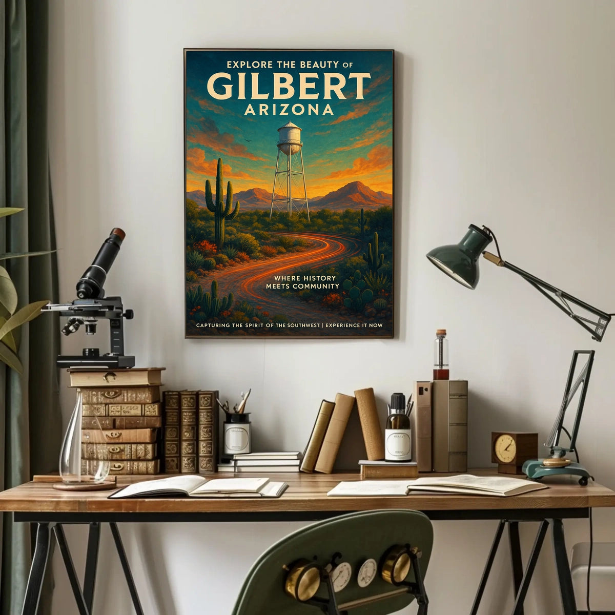 Discover Gilbert Arizona Poster Southwest Charm For Homes