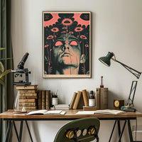 Surreal Floral Vision Art Print Poster for Home Decor PosterGoat