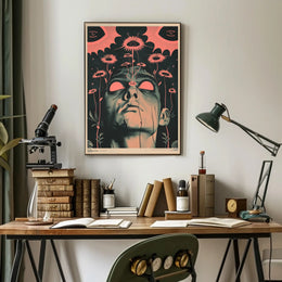 Surreal Floral Vision Art Print Poster for Home Decor PosterGoat