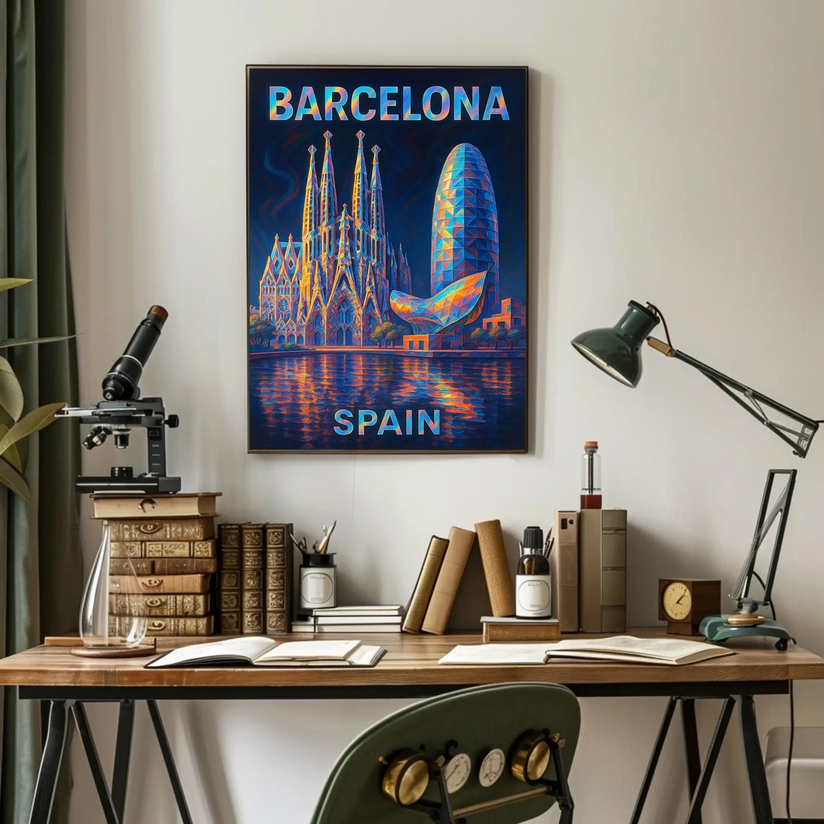 Barcelona A Vibrant Cityscape Poster
