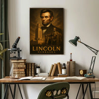 Abraham Lincoln Nebraska Tribute Poster