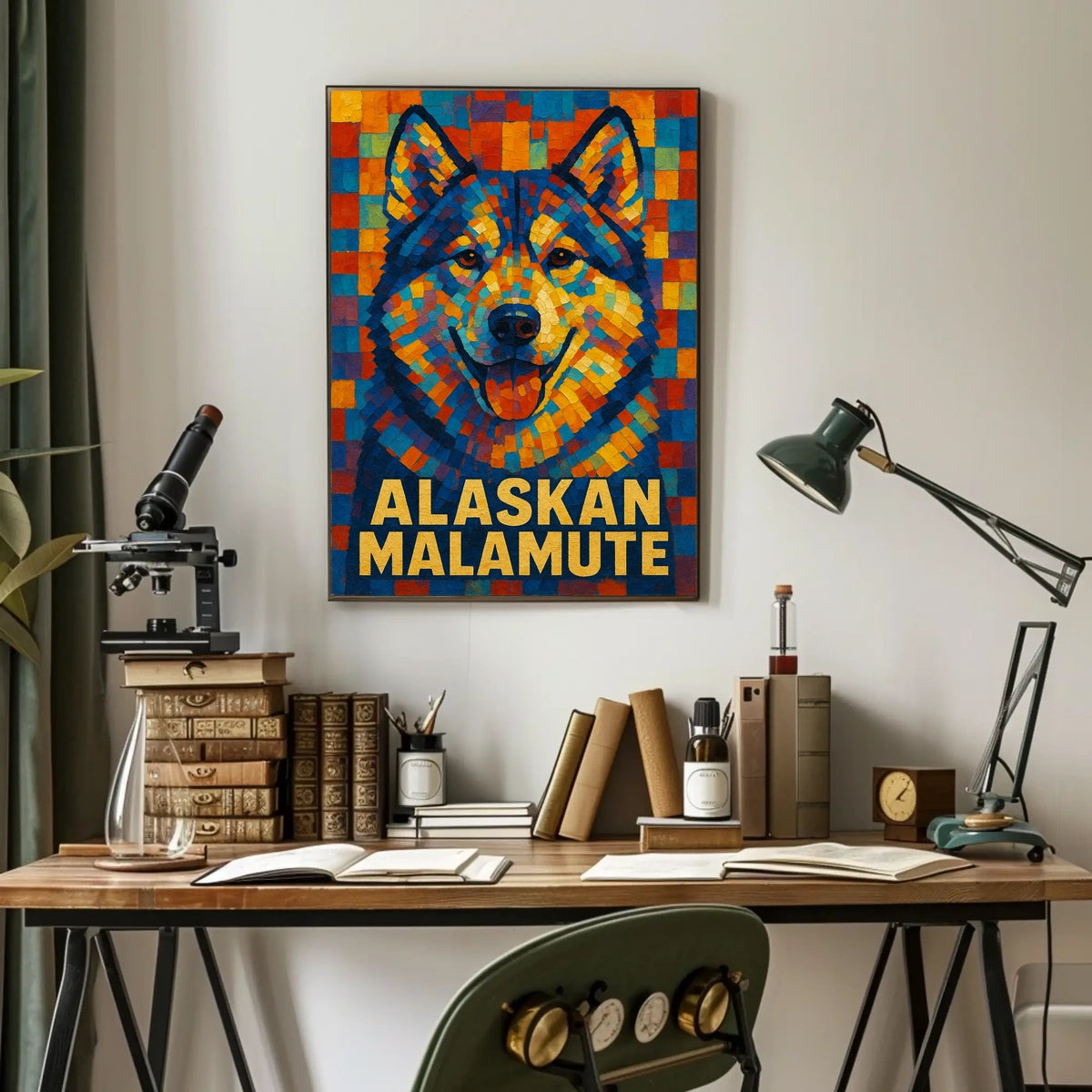 Alaskan Malamute Art Poster