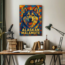 Alaskan Malamute Art Poster