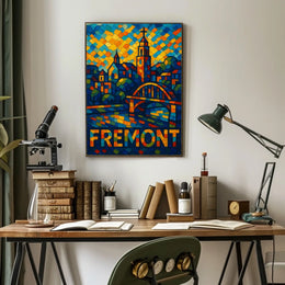 Fremont Vibrant Cityscape Poster