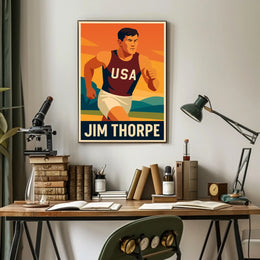 Jim Thorpe American Athlete Poster
