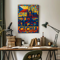 Czechia Mosaic Art Poster