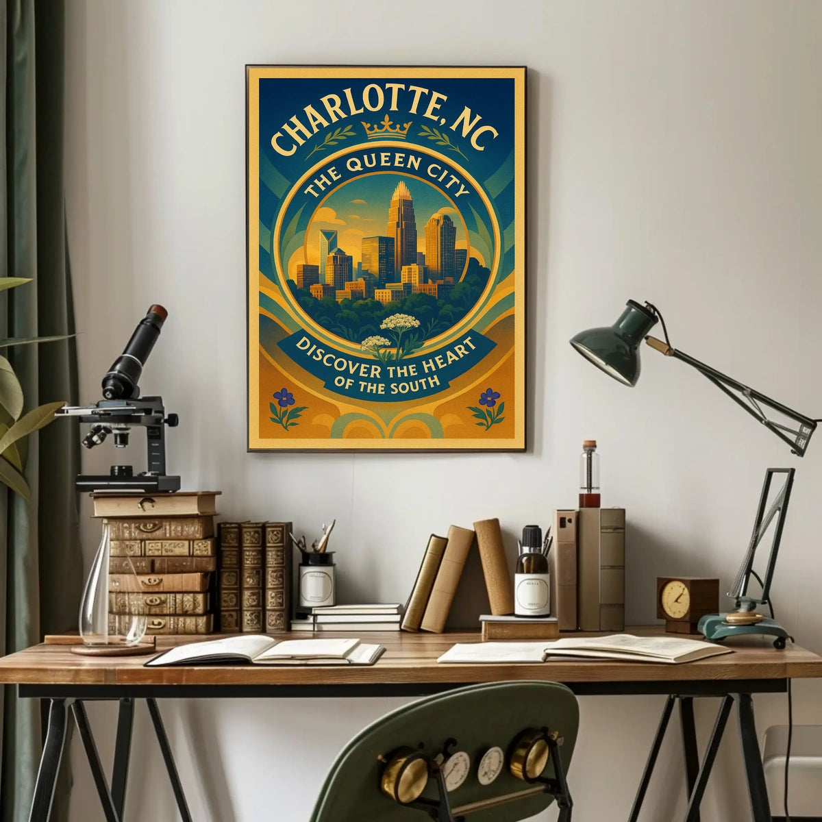 Charlotte, NC The Queen City Poster